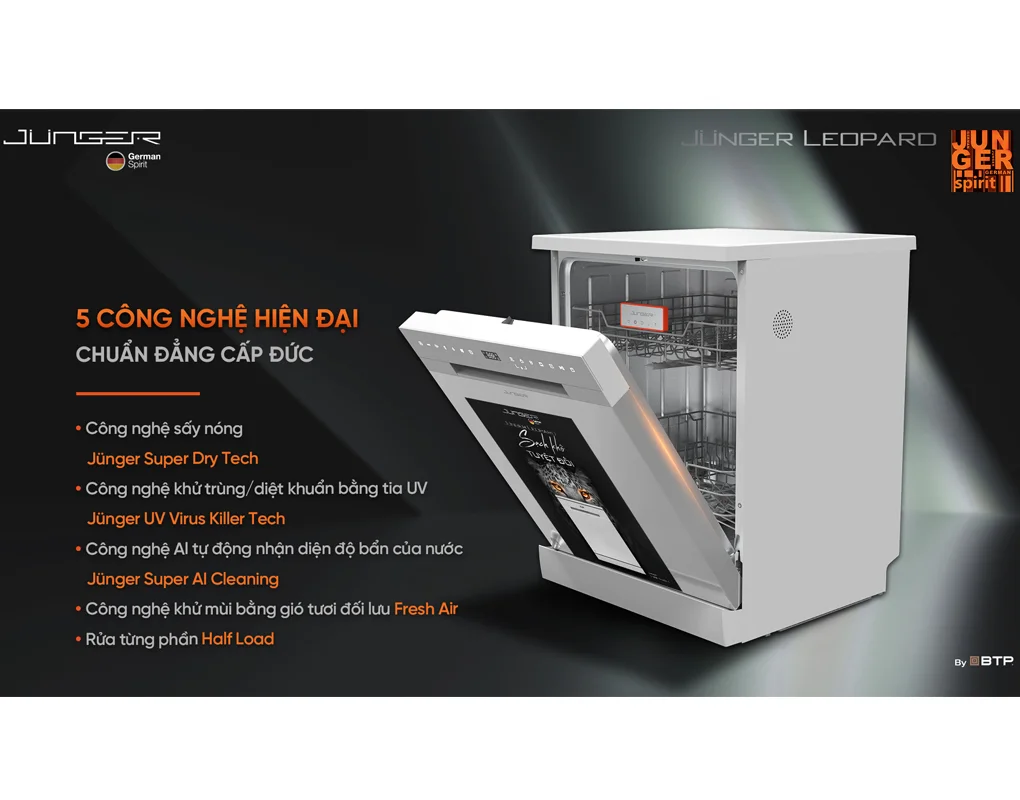 Máy Rửa Bát Junger DWJ-140 - Xuất Xứ Thái Lan 5