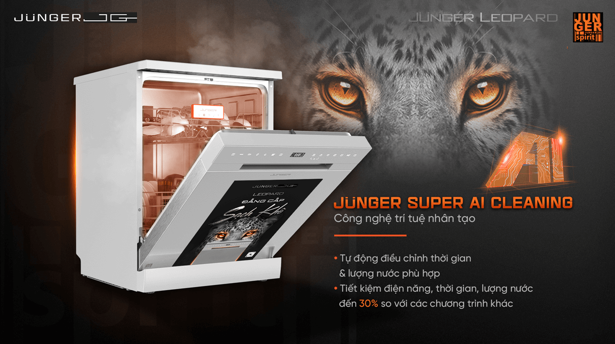 Máy Rửa Bát Junger DWJ-140 - Xuất Xứ Thái Lan 8