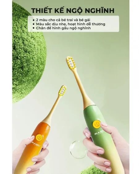 Bàn Chải Điện Magic Kid-02 Màu Xanh 2