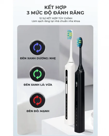 Bàn Chải Điện Magic B-21 Màu Trắng 6