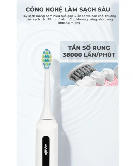 Bàn Chải Điện Magic B-21 Màu Trắng 7