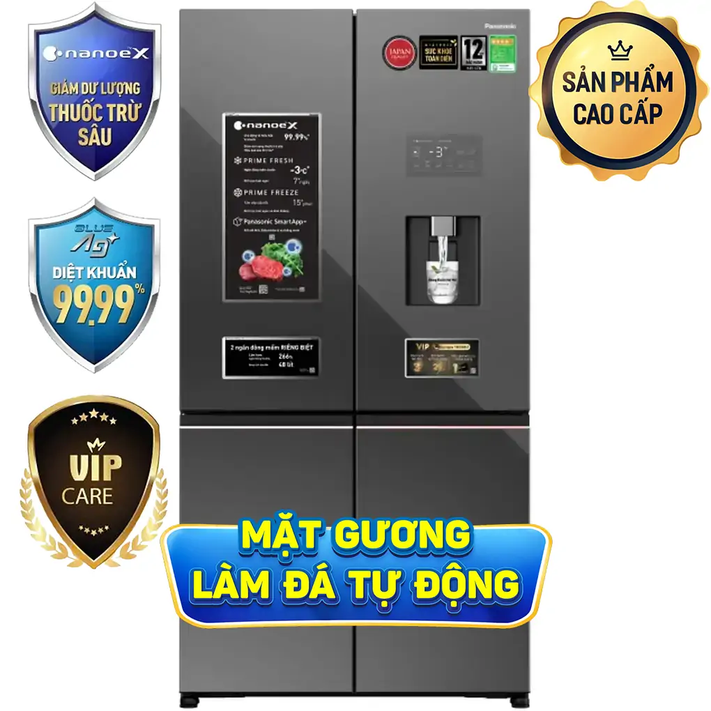 Tủ Lạnh Panasonic Inverter 621 Lít PRIME+ Edition NR-XY680YHHV