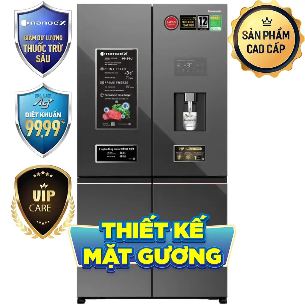 Tủ Lạnh Panasonic Inverter 621 Lít PRIME+ Edition NR-XY680YHHV