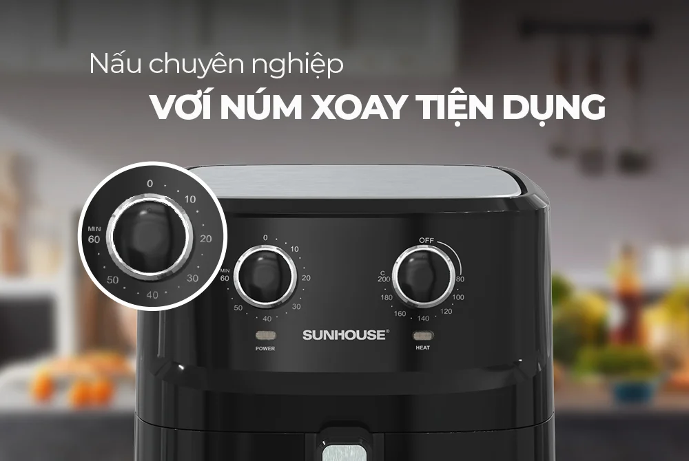 Nồi Chiên Không Dầu Sunhouse SHD4030 6.5 Lít 6