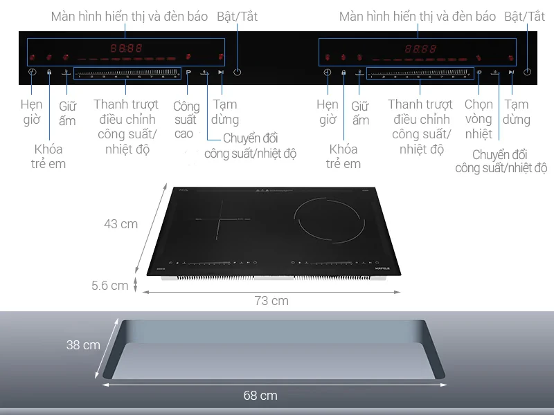Bếp Từ Hồng Ngoại Hafele HC-H7321B (536.61.856) - Kính Schott 4400W - Malaysia 6