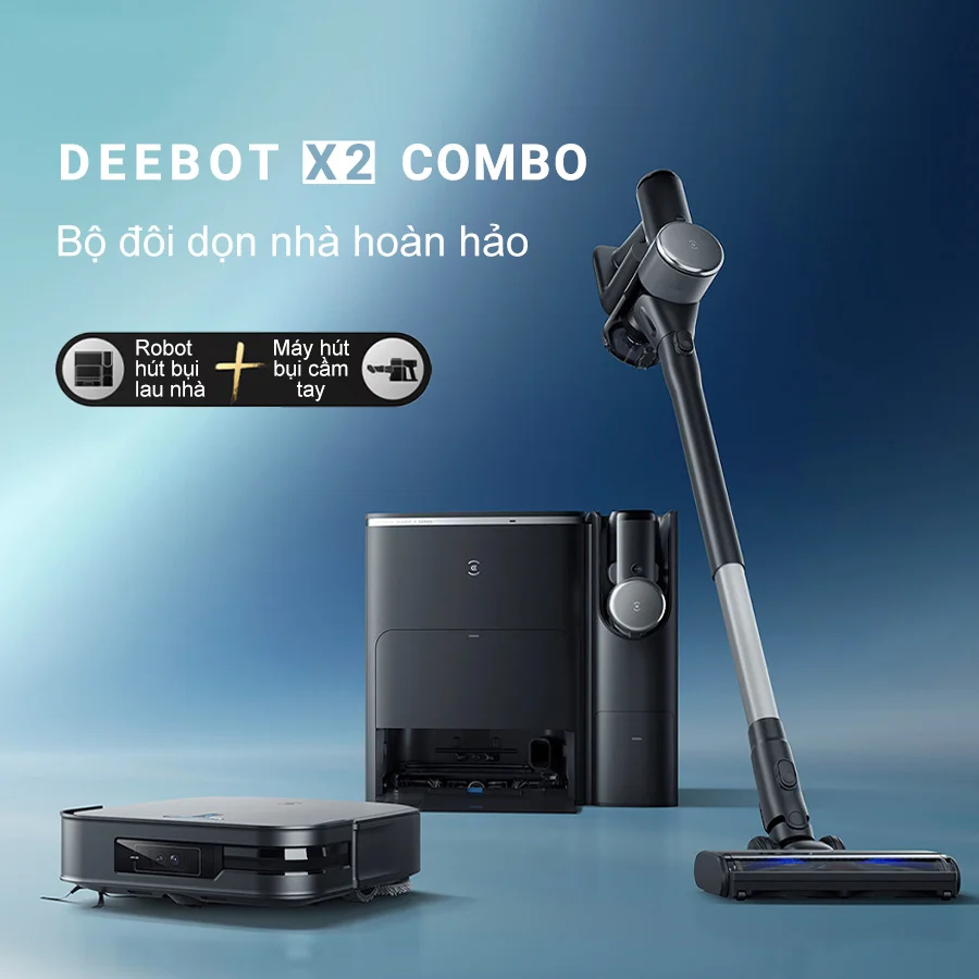Robot Hút Bụi Lau Nhà Ecovacs Deebot X2 Combo 13