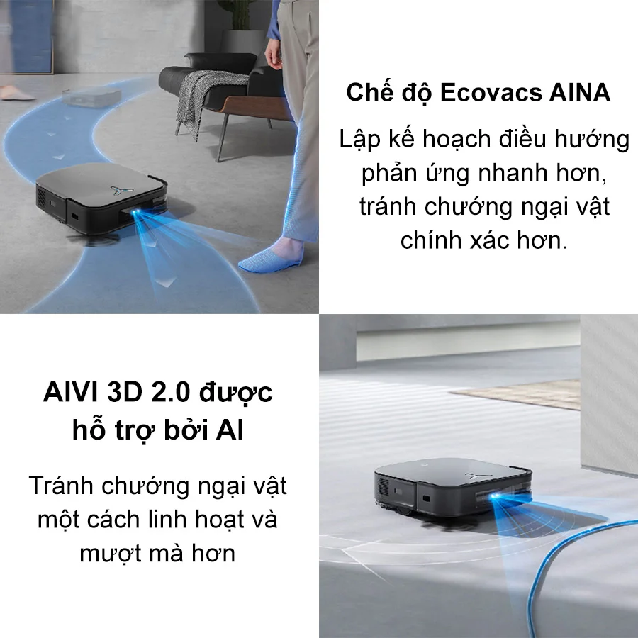 Robot Hút Bụi Lau Nhà Ecovacs Deebot X2 Combo 21