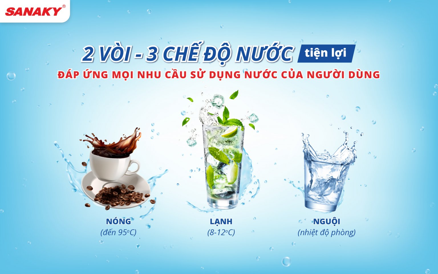 Máy Lọc Nước Nóng Lạnh Nguội Inverter Sanaky VH-6210VD3 10 Lõi 5