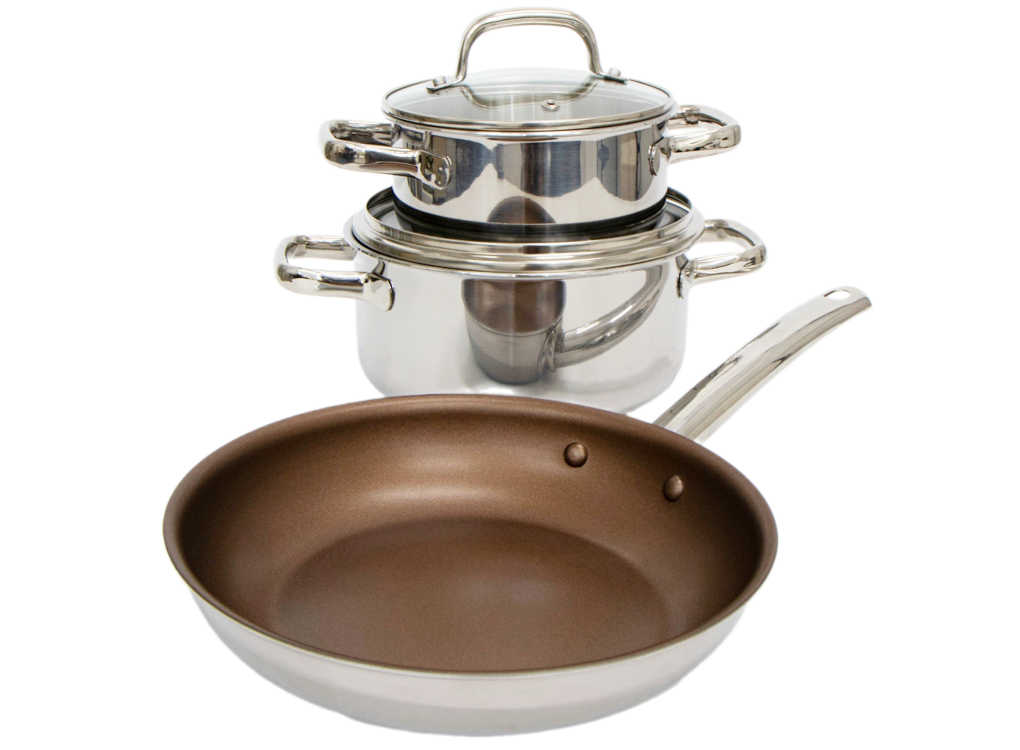 Bộ Nồi Chảo Kims Cook Uni - Clad 05pcs 0