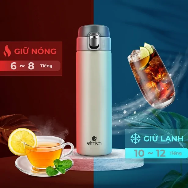 Bình Giữ Nhiệt Inox 304 Elmich 2248295W