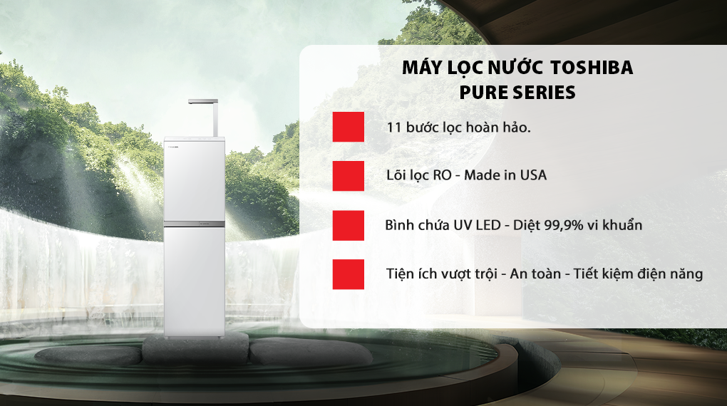 Máy Lọc Nước RO Toshiba TWP-N2396SVN(W) 10 Lõi 12