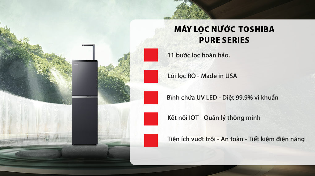 Máy Lọc Nước RO Nóng Nguội Lạnh Toshiba TWP-W2396SVN(M) 10 Lõi 14