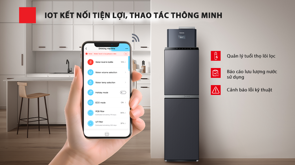 Máy Lọc Nước RO Nóng Nguội Lạnh Toshiba TWP-W2399SVN(M) 10 Lõi 19