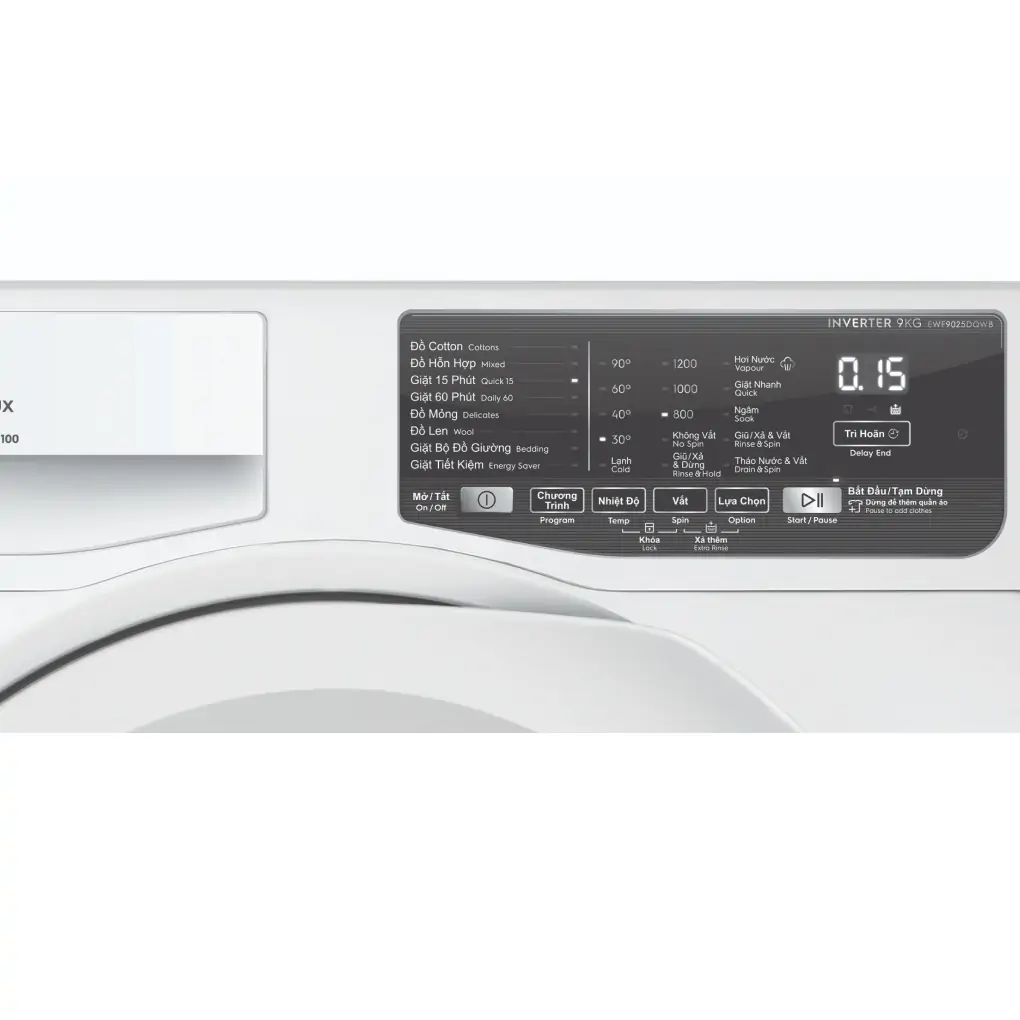 Máy Giặt Electrolux Inverter 9 Kg EWF9025DQWB 1