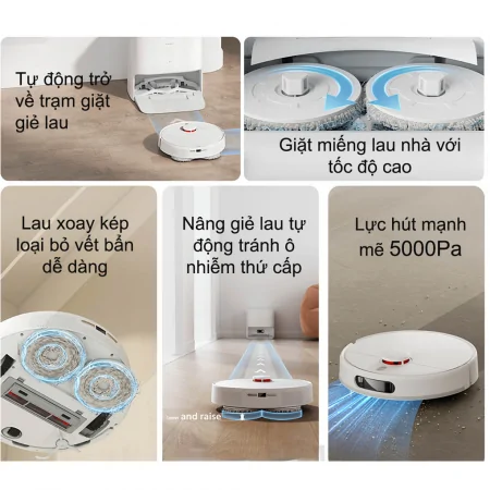 Robot Hút Bụi Lau Nhà Tự Giặt Giẻ Xiaomi X20 2