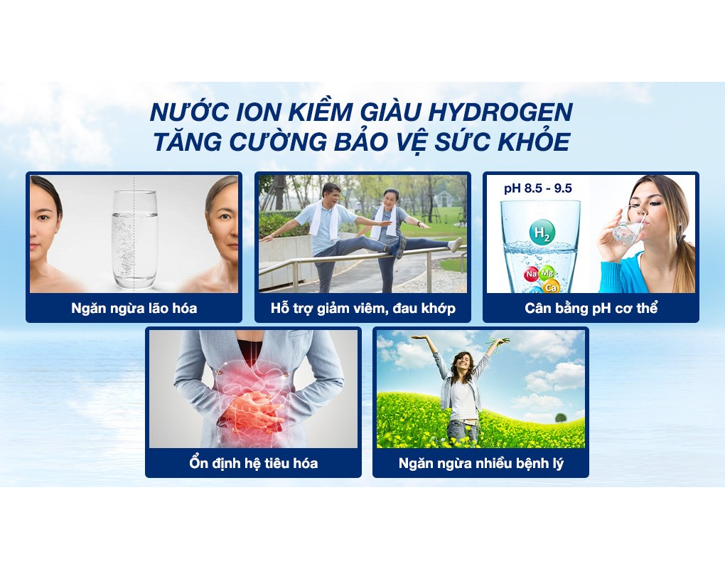 Máy Lọc Nước Ion Kiềm Hydrogen Mutosi MP-S1001H 6
