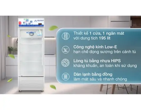 Tủ Mát Hòa Phát 195 Lít HSR D6195 0