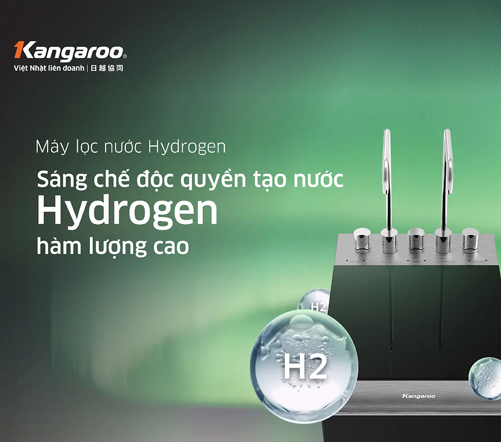 Máy Lọc Nước Kangaroo Sumire Hydrogen Nóng Lạnh KG11A18 11 Lõi 14