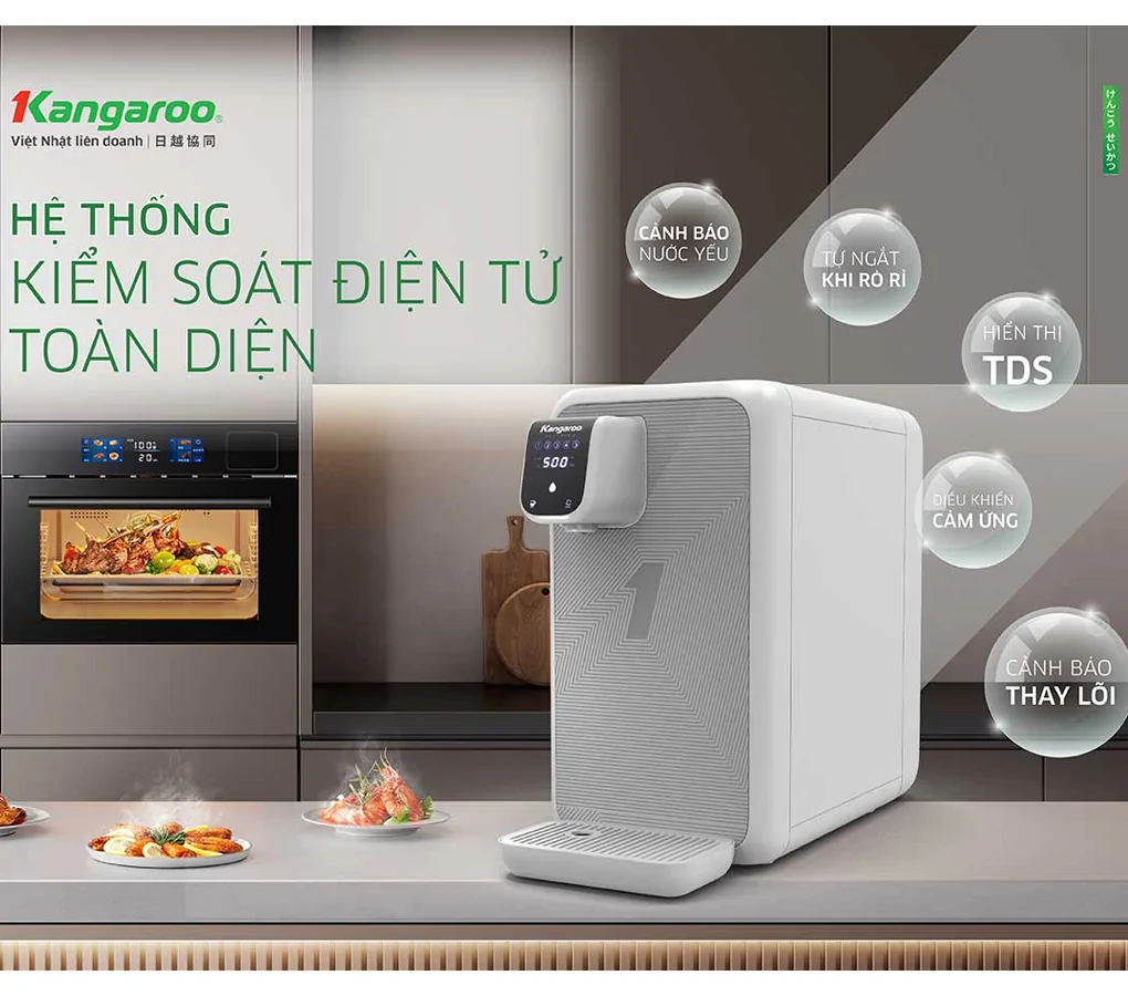 Máy Lọc Nước Hydrogen Ion Kiềm Để Bàn Kangaroo KG400HD 9