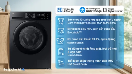 Máy Giặt Samsung Inverter 12 kg WW12CGC04DABSV