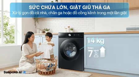 Máy Giặt Samsung Bespoke AI Inverter 14 kg WW14BB944DGBSV