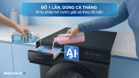 Máy Giặt Samsung Bespoke AI Inverter 14 kg WW14BB944DGBSV