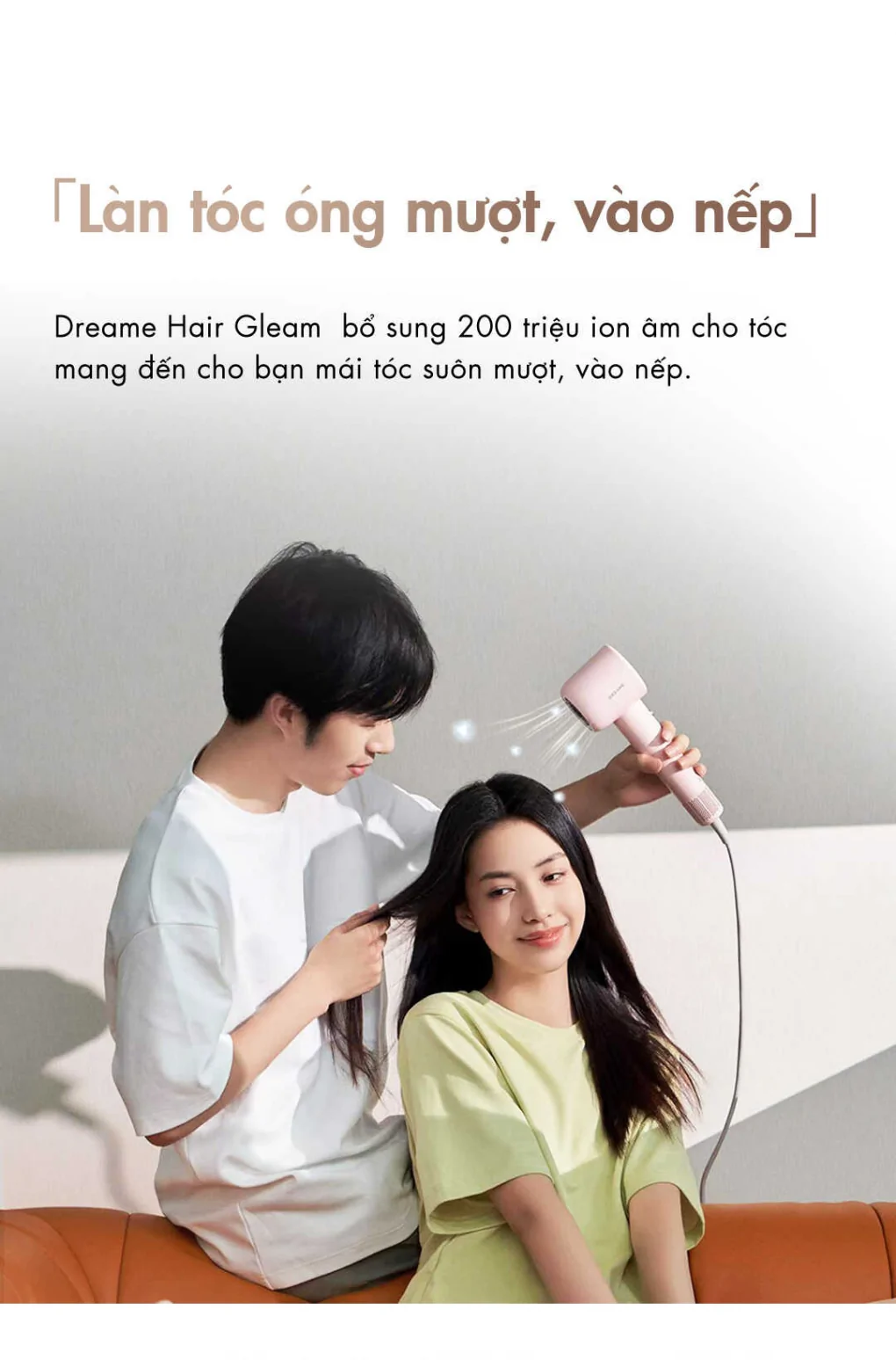 Máy Sấy Tóc Dreame AHD12A Màu Hồng 4