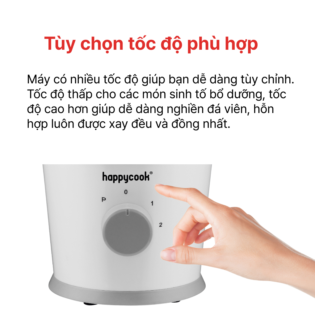 Máy Xay Sinh Tố HappyCook HCB-150GW 1.5 Lít 4
