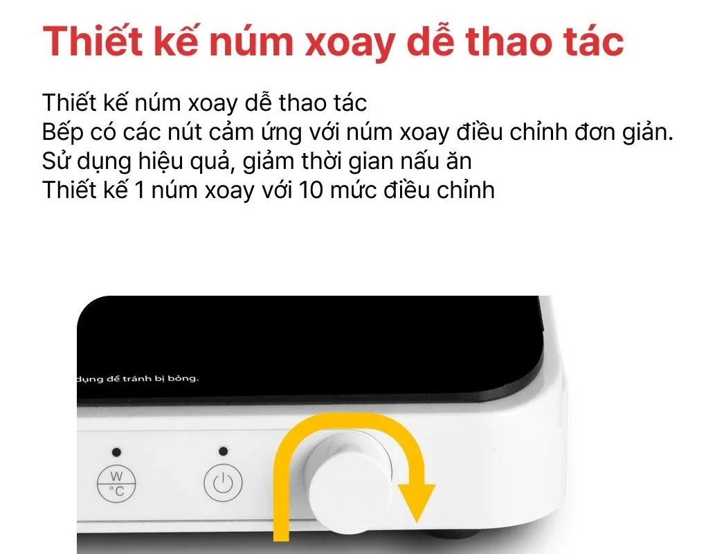 Bếp Từ Đơn Happy Cook HSI-200KS 2000W 10