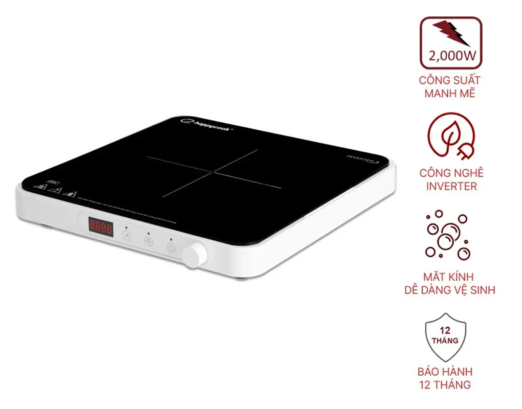 Bếp Từ Đơn Happy Cook HSI-200KS 2000W 8