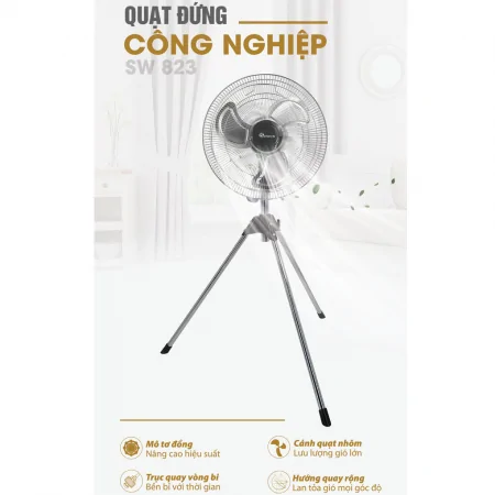 Quạt Đứng Công Nghiệp Sowun SW-823 4