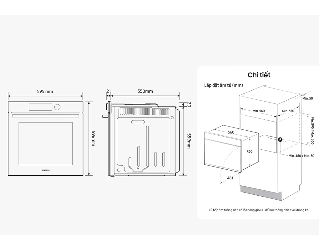 Lò Nướng Samsung NV7B6675CAA/SV 76 Lít - Malaysia 18