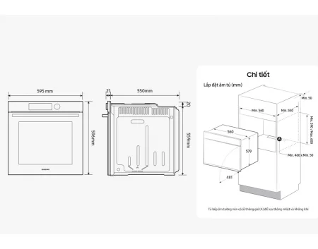 Lò Nướng Samsung NV7B6675CAA/SV 76 Lít - Malaysia 18