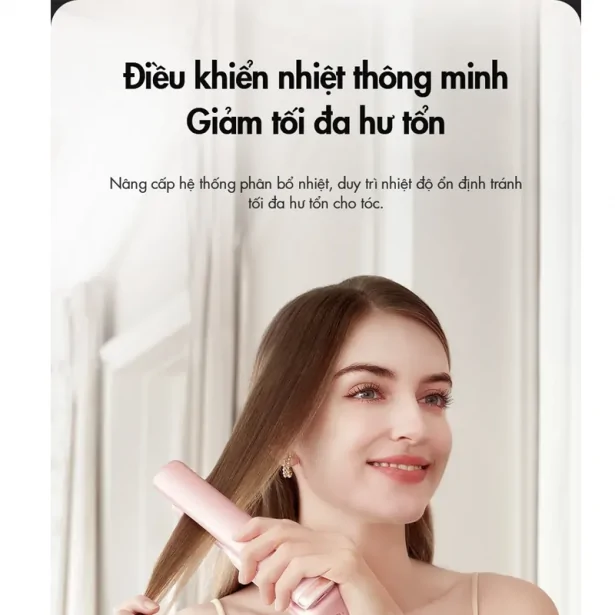 Máy Duỗi Tóc Không Dây Dreame AST14A Màu Hồng