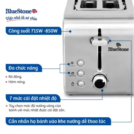Máy Nướng Bánh Mì BlueStone TTB-2535 715-850W 2