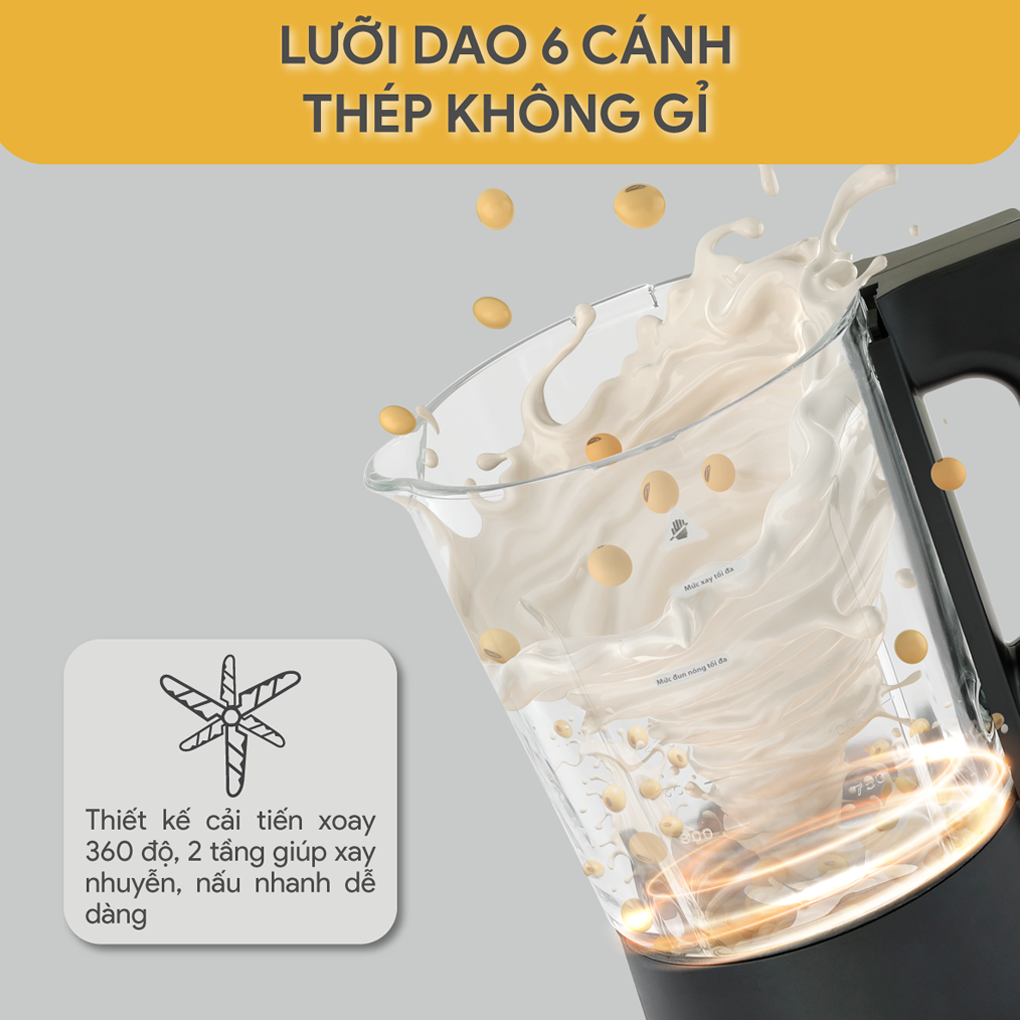 Máy Làm Sữa Hạt Đa Năng BlueStone BLB-6036 1.75 Lít 3