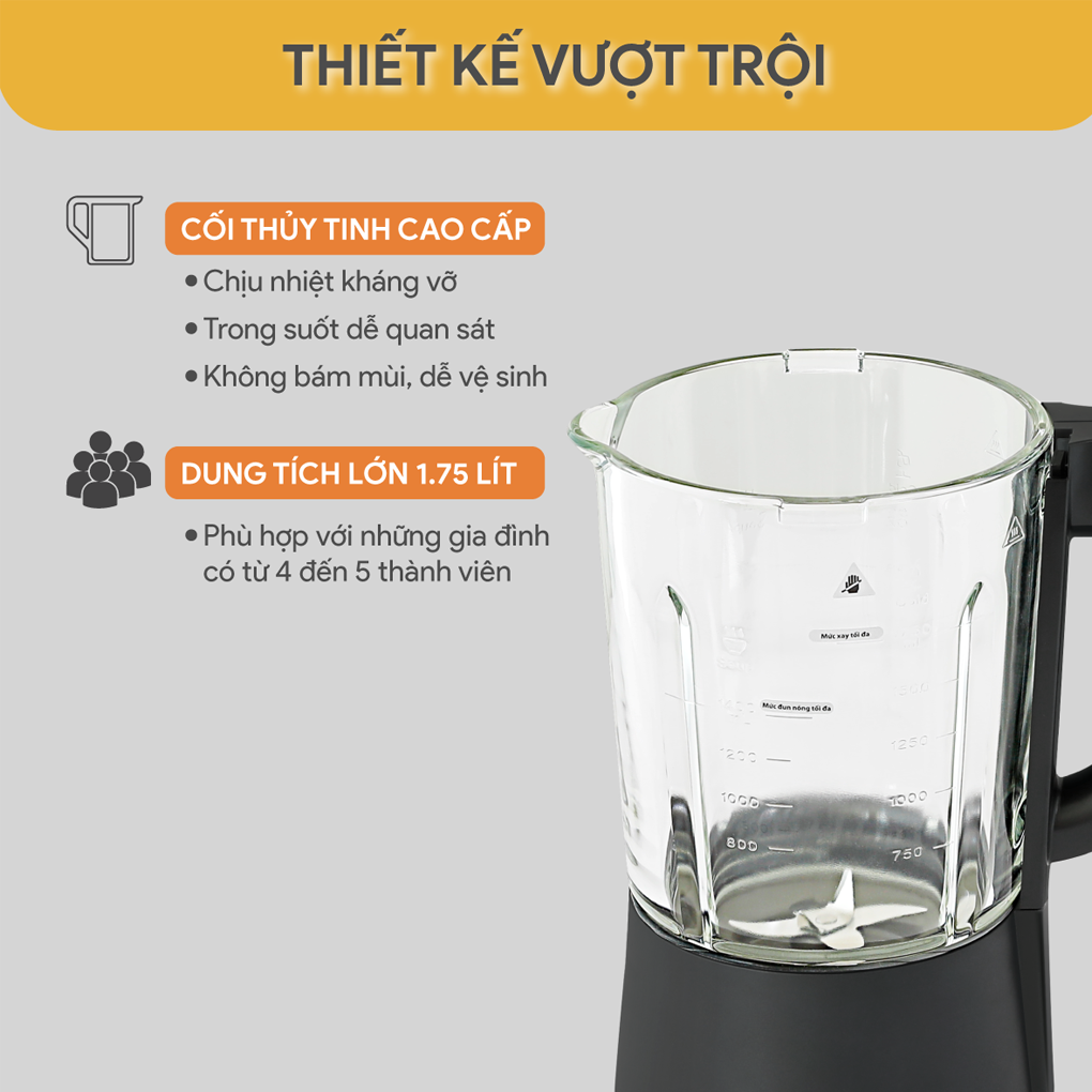 Máy Làm Sữa Hạt Đa Năng BlueStone BLB-6036 1.75 Lít 5