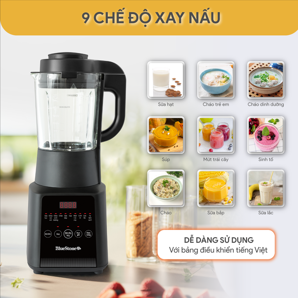 Máy Làm Sữa Hạt Đa Năng BlueStone BLB-6036 1.75 Lít 7
