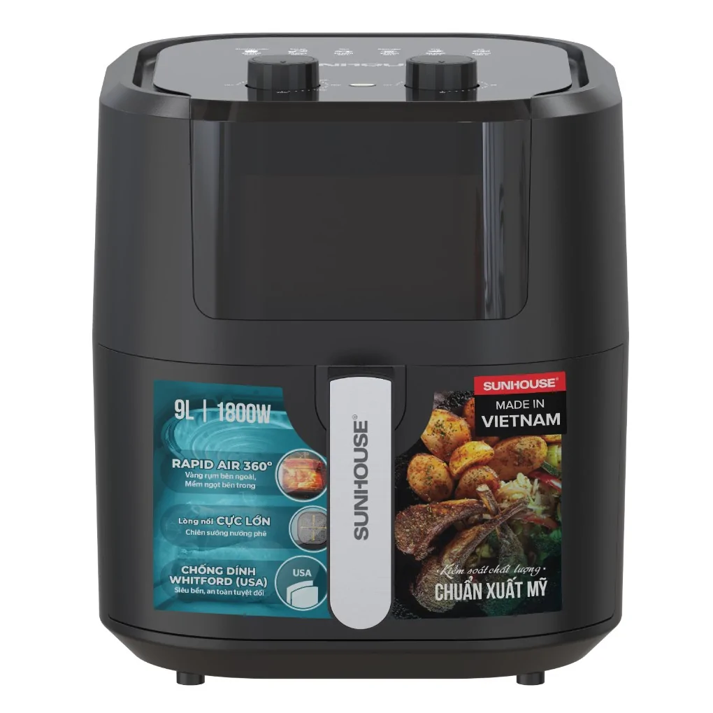 Nồi Chiên Không Dầu Sunhouse SHD4037 9 Lít 0