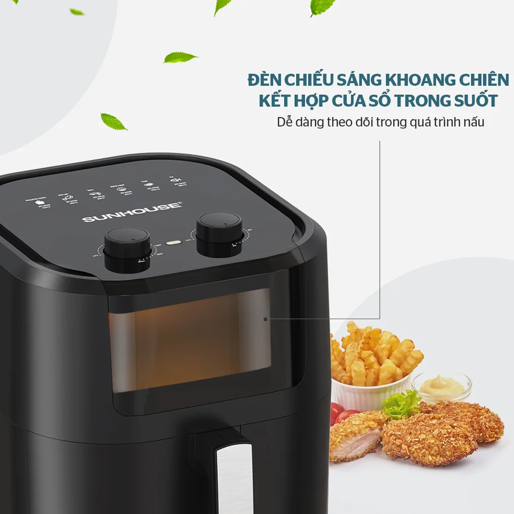 Nồi Chiên Không Dầu Sunhouse SHD4037 9 Lít 10