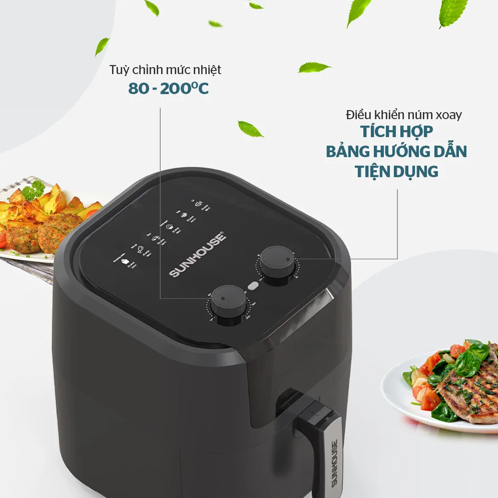 Nồi Chiên Không Dầu Sunhouse SHD4037 9 Lít 9