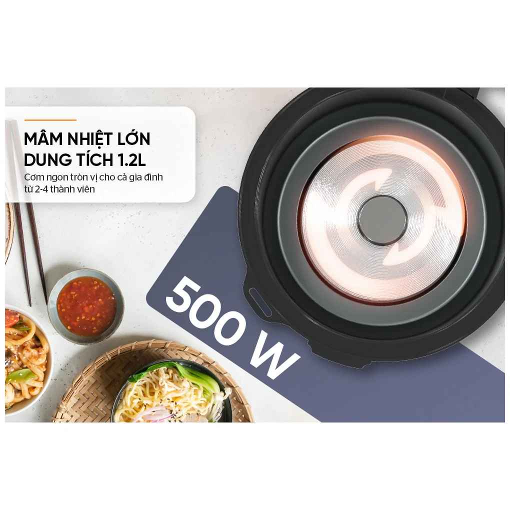 Nồi Cơm Điện Sunhouse SHD8213 1.2 Lít 5