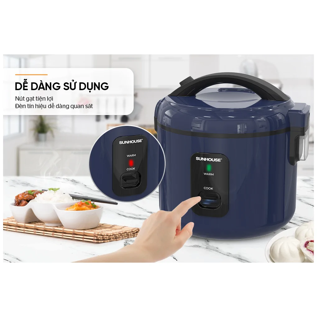 Nồi Cơm Điện Sunhouse SHD8213 1.2 Lít 6