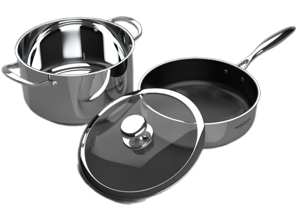 Bộ Nồi Inox 3 Món CWH-030
