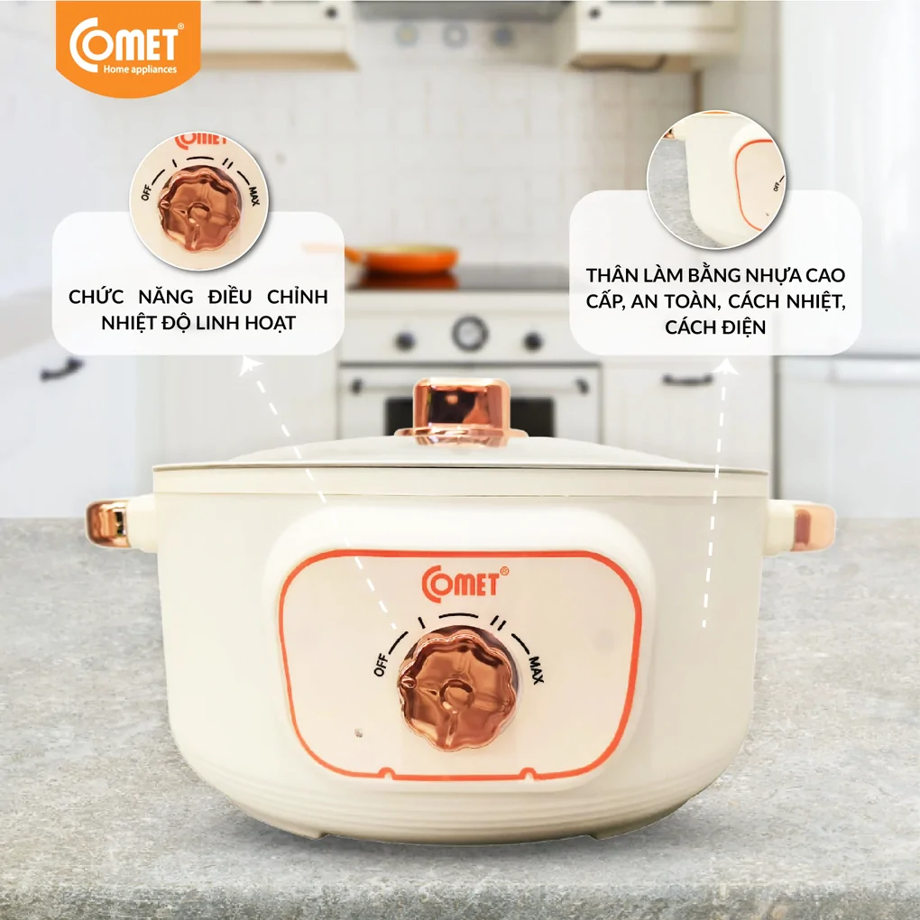 Nồi Lẩu Điện Comet CM7735 3.0 Lít 4