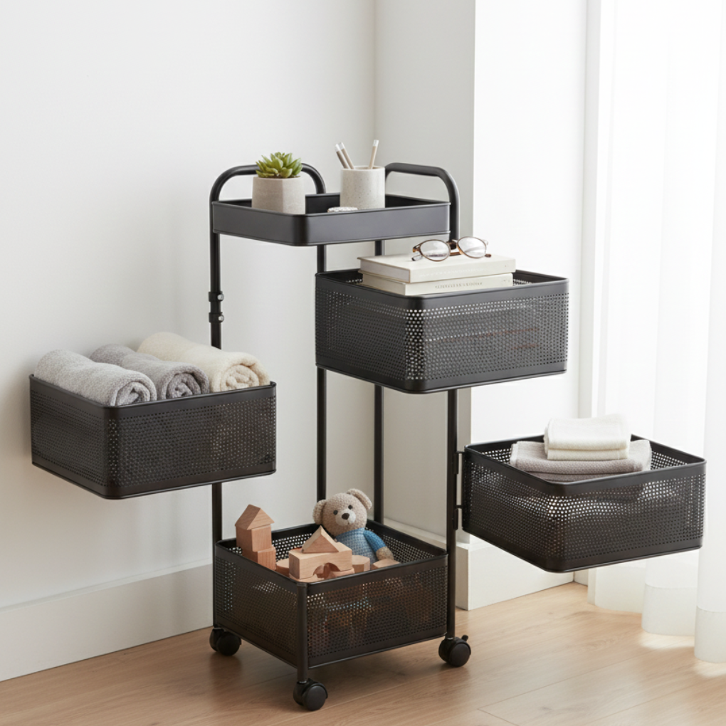 Kệ Xoay Vuông ECORS03C 4 Tầng