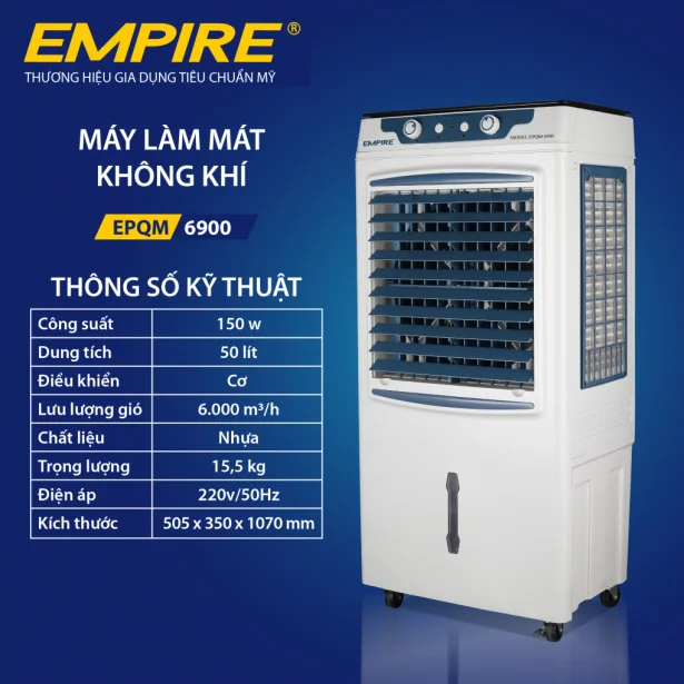 Quạt Điều Hòa Empire EPQM-6900