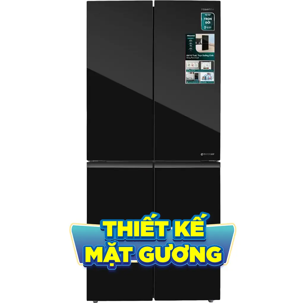 Tủ Lạnh Hisense Inverter 427 Lít RQ519N4EBU