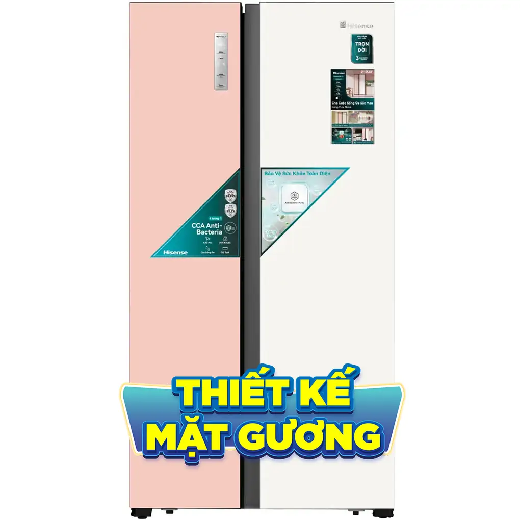 Tủ Lạnh Hisense Inverter 519 Lít RS668N4EW-PU
