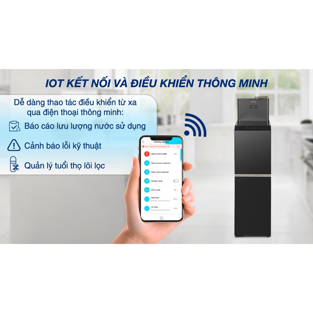 Máy Lọc Nước Nóng Nguội Lạnh Toshiba TWP-W2398SVN(M) 10 Lõi 11